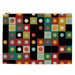 Colors On Black Cosmetic Bag (xxl)  by linceazul