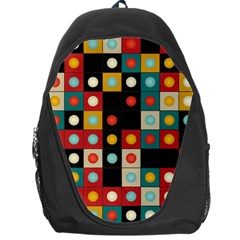 Colors On Black Backpack Bag by linceazul