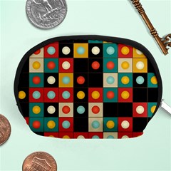 Colors On Black Accessory Pouches (medium)  by linceazul