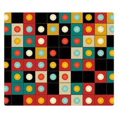 Colors On Black Double Sided Flano Blanket (small) 