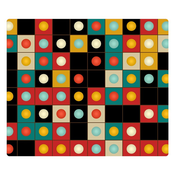 Colors On Black Double Sided Flano Blanket (Small) 