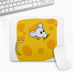 Rat Mouse Cheese Animal Mammal Large Mousepads by Nexatart