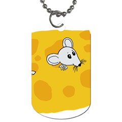 Rat Mouse Cheese Animal Mammal Dog Tag (one Side) by Nexatart