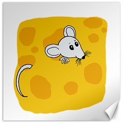 Rat Mouse Cheese Animal Mammal Canvas 12  X 12   by Nexatart