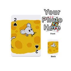 Rat Mouse Cheese Animal Mammal Playing Cards 54 (mini)  by Nexatart