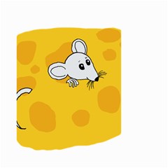 Rat Mouse Cheese Animal Mammal Small Garden Flag (two Sides) by Nexatart