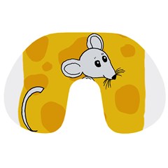 Rat Mouse Cheese Animal Mammal Travel Neck Pillows by Nexatart