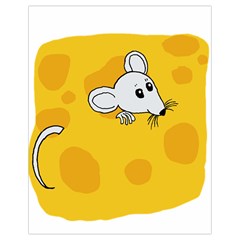 Rat Mouse Cheese Animal Mammal Drawstring Bag (small) by Nexatart