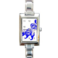 Skunk Animal Still From Rectangle Italian Charm Watch by Nexatart