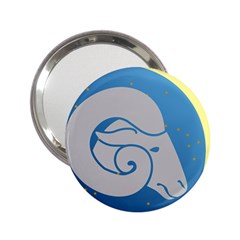 Ram Zodiac Sign Zodiac Moon Star 2 25  Handbag Mirrors by Nexatart