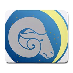 Ram Zodiac Sign Zodiac Moon Star Large Mousepads by Nexatart