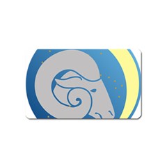 Ram Zodiac Sign Zodiac Moon Star Magnet (name Card) by Nexatart