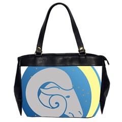 Ram Zodiac Sign Zodiac Moon Star Office Handbags (2 Sides)  by Nexatart