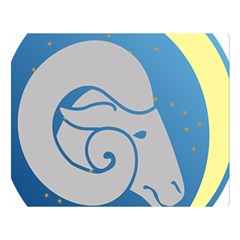 Ram Zodiac Sign Zodiac Moon Star Double Sided Flano Blanket (large)  by Nexatart