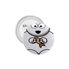 Bear Polar Bear Arctic Fish Mammal 1 75  Buttons by Nexatart