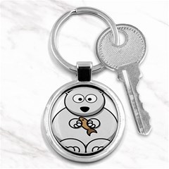 Bear Polar Bear Arctic Fish Mammal Key Chains (round)  by Nexatart