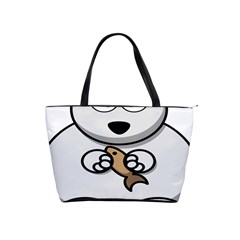 Bear Polar Bear Arctic Fish Mammal Shoulder Handbags by Nexatart