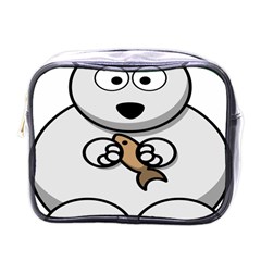 Bear Polar Bear Arctic Fish Mammal Mini Toiletries Bags by Nexatart