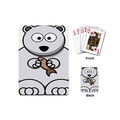 Bear Polar Bear Arctic Fish Mammal Playing Cards (mini)  by Nexatart