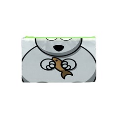 Bear Polar Bear Arctic Fish Mammal Cosmetic Bag (xs) by Nexatart