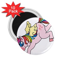 Unicorn Arociris Raimbow Magic 2 25  Magnets (10 Pack)  by Nexatart