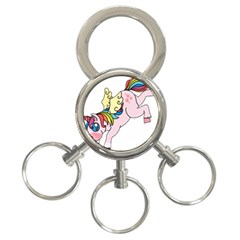 Unicorn Arociris Raimbow Magic 3-ring Key Chains by Nexatart