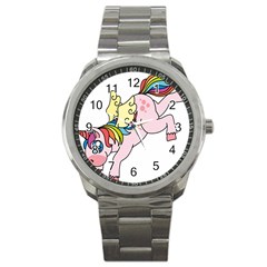 Unicorn Arociris Raimbow Magic Sport Metal Watch by Nexatart