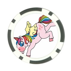 Unicorn Arociris Raimbow Magic Poker Chip Card Guard by Nexatart