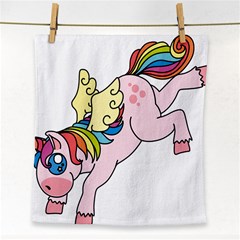 Unicorn Arociris Raimbow Magic Face Towel by Nexatart