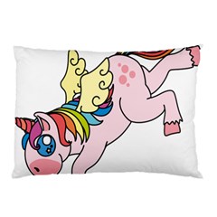 Unicorn Arociris Raimbow Magic Pillow Case (two Sides) by Nexatart