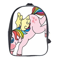 Unicorn Arociris Raimbow Magic School Bag (xl) by Nexatart