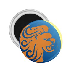 Lion Zodiac Sign Zodiac Moon Star 2 25  Magnets by Nexatart