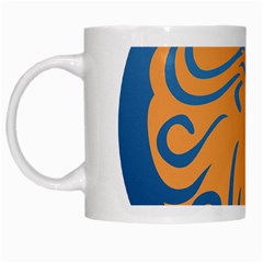 Lion Zodiac Sign Zodiac Moon Star White Mugs by Nexatart