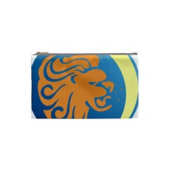 Lion Zodiac Sign Zodiac Moon Star Cosmetic Bag (small)  by Nexatart