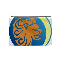 Lion Zodiac Sign Zodiac Moon Star Cosmetic Bag (medium)  by Nexatart