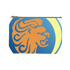 Lion Zodiac Sign Zodiac Moon Star Cosmetic Bag (large)  by Nexatart