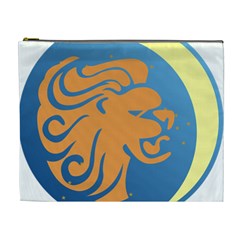 Lion Zodiac Sign Zodiac Moon Star Cosmetic Bag (xl) by Nexatart