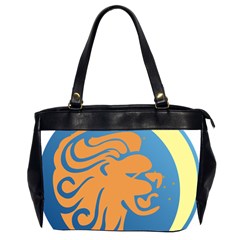 Lion Zodiac Sign Zodiac Moon Star Office Handbags (2 Sides)  by Nexatart