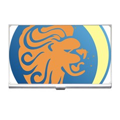 Lion Zodiac Sign Zodiac Moon Star Business Card Holders by Nexatart