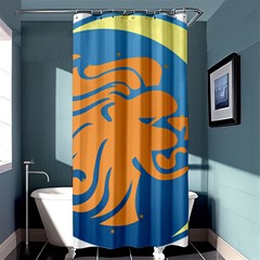 Lion Zodiac Sign Zodiac Moon Star Shower Curtain 36  X 72  (stall)  by Nexatart