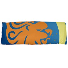 Lion Zodiac Sign Zodiac Moon Star Body Pillow Case Dakimakura (two Sides) by Nexatart