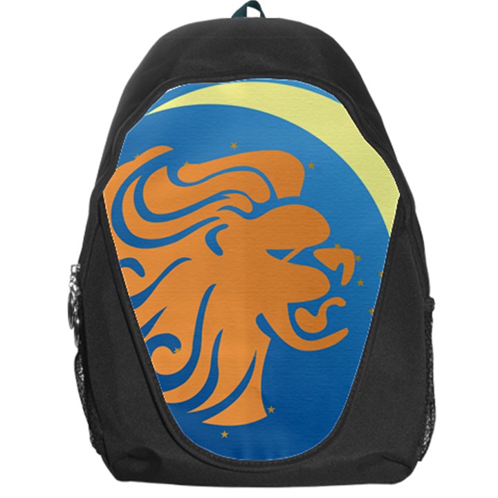 Lion Zodiac Sign Zodiac Moon Star Backpack Bag