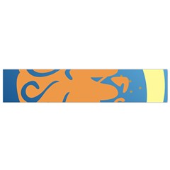 Lion Zodiac Sign Zodiac Moon Star Flano Scarf (small) by Nexatart