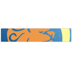 Lion Zodiac Sign Zodiac Moon Star Flano Scarf (large) by Nexatart