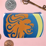 Lion Zodiac Sign Zodiac Moon Star Large Coin Purse Back