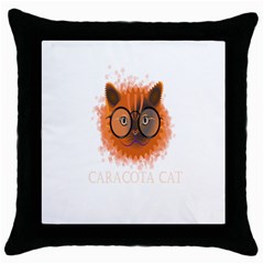 Cat Smart Design Pet Cute Animal Throw Pillow Case (black) by Nexatart