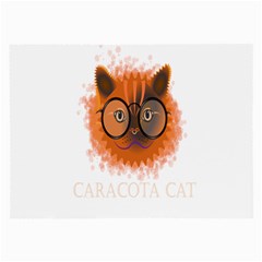 Cat Smart Design Pet Cute Animal Large Glasses Cloth (2-side) by Nexatart