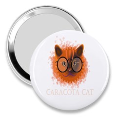 Cat Smart Design Pet Cute Animal 3  Handbag Mirrors by Nexatart