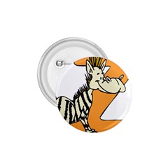 Zebra Animal Alphabet Z Wild 1 75  Buttons by Nexatart