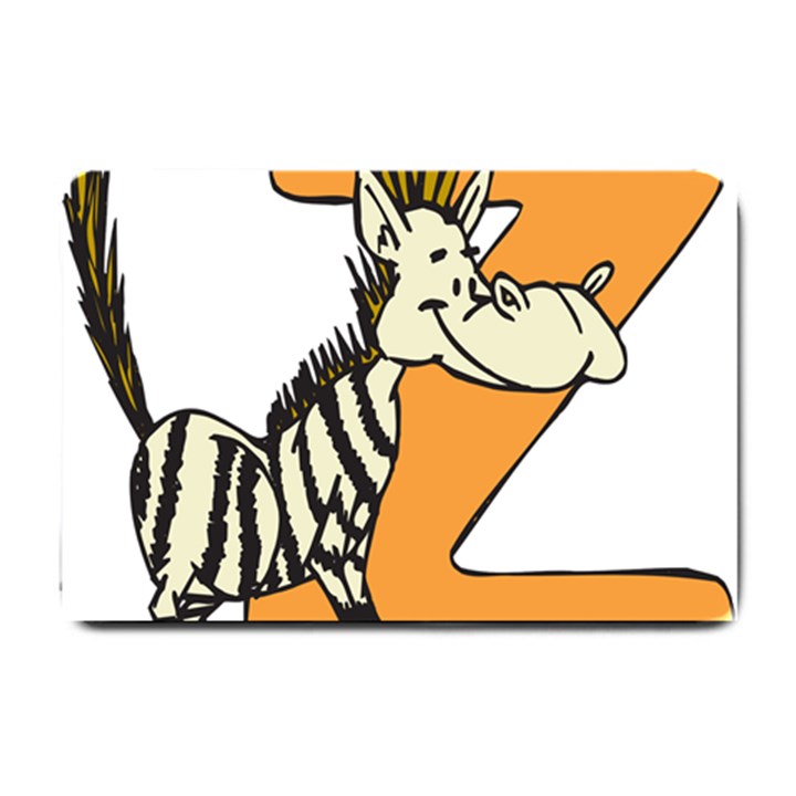 Zebra Animal Alphabet Z Wild Small Doormat 